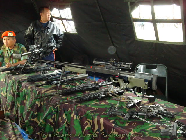 Jadi etalase senjata Den Bravo Paskhas TNI AU.