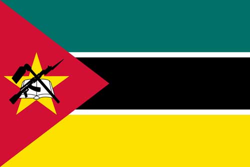 Bendera Mozambik.