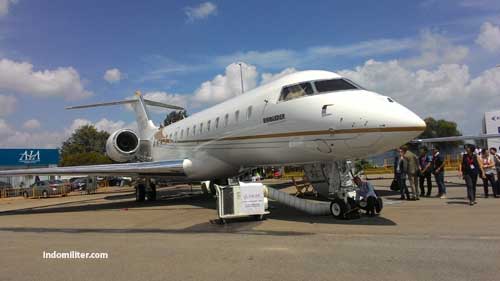 Bombardier Global 6000 dalam Singapore Air Show 2016