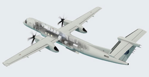 Swordfish Bombardier Q400 