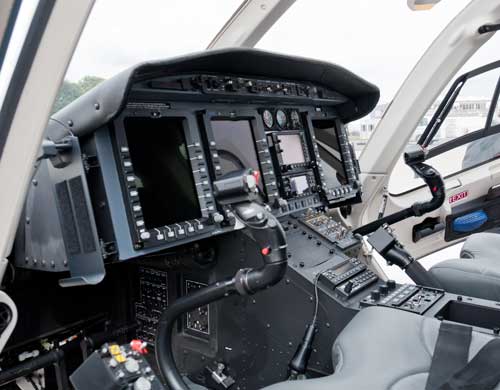 Bell 429 dilengkapi fasilitas glass cockpit.